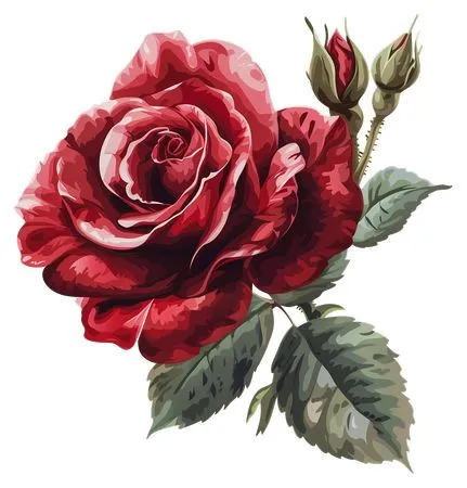 ��ɫõ�廨����ҶPNG���ͼ