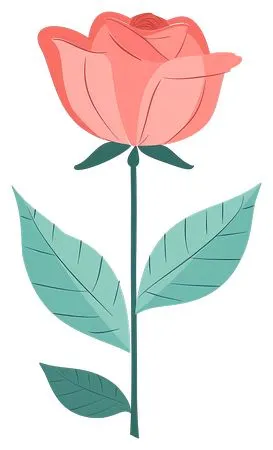 ��ɫõ�廨����ҶPNG���ͼ