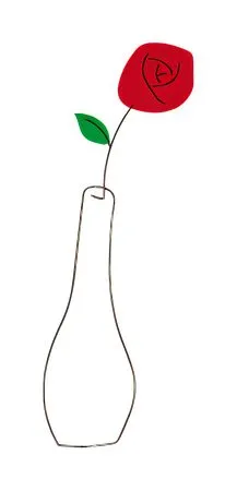 ��ƿ��ɫõ�廨PNG���ͼ