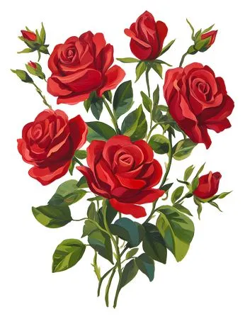 ��ɫõ�廨����ҶPNG���ͼ