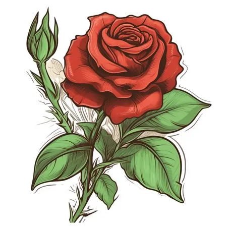 ��������ϸ�ں�ɫõ�廨�廭PNG���ͼ