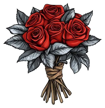 �ɰ���ɫõ�廨����Ҷ��PNG���ͼ