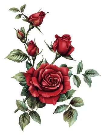 ��ɫõ�廨����ҶPNG���ͼ