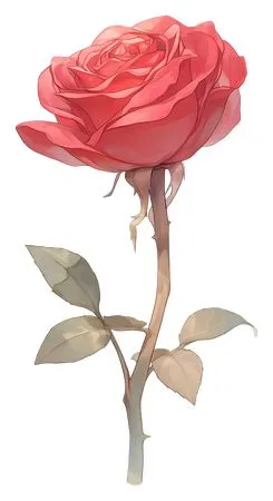 ��ɫõ�廨����ҶPNG���ͼ