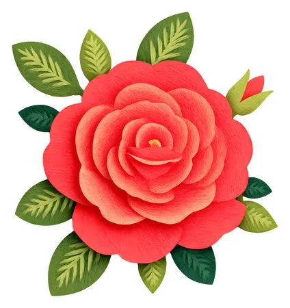 ��ɫõ�廨����ҶPNG���ͼ