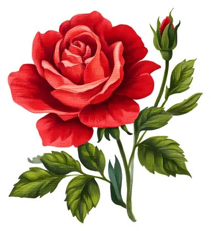 ��ɫõ�廨����ҶPNG���ͼ