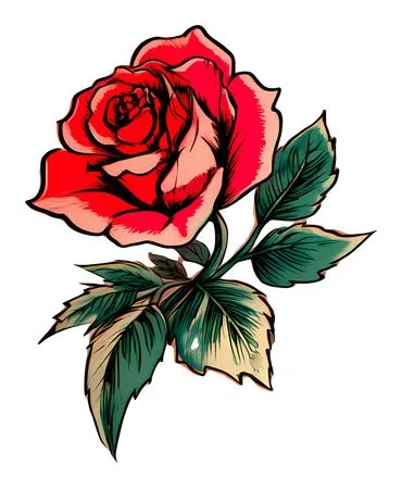 ������ɫõ�廨�ʹ̺�Ҷ��PNG���ͼ