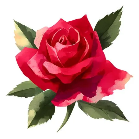 ��ɫõ�廨����ҶPNG���ͼ