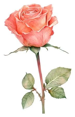 ��ɫõ�廨����ҶPNG���ͼ