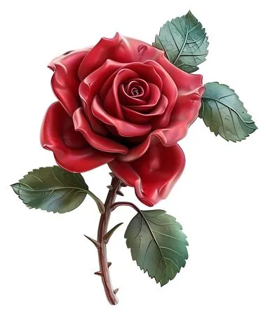 ������ɫõ�廨�ͻ���Ҷ��PNG���ͼ