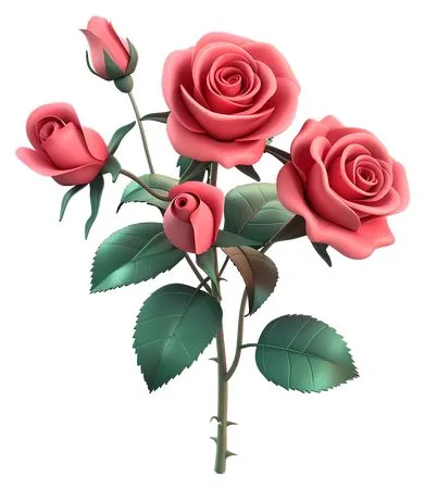 ��ɫõ�廨����ҶPNG���ͼ