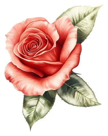 ��ɫõ�廨����ҶPNG���ͼ