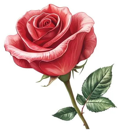 ��ɫõ�廨����ҶPNG���ͼ