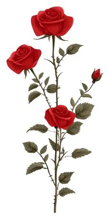 ������ɫõ�廨�ͻ���Ҷ��PNG���ͼ