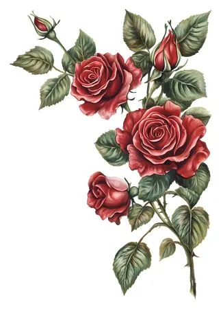 ��ɫõ�廨����ҶPNG���ͼ