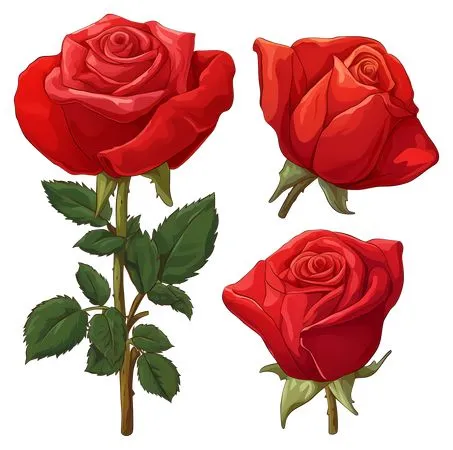 ������ɫõ�廨�ͻ���Ҷ��PNG���ͼ