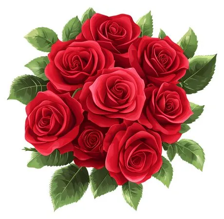 ������ɫõ�廨��Ҷ��PNG���ͼ