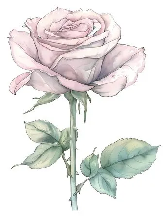 ��ɫõ�廨����ҶPNG���ͼ