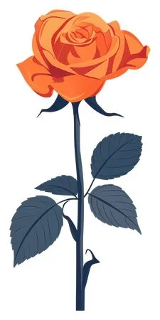 ��ɫõ�廨����ҶPNG���ͼ