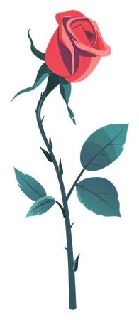 ��ɫõ�廨�ͻ�����Ҷ�廭PNG���ͼ