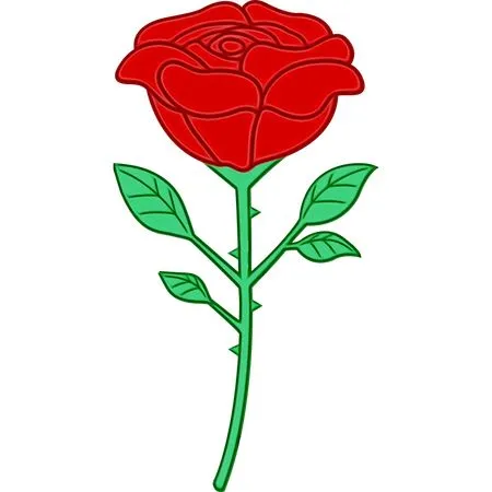 ���޺�ɫõ�廨����ҶPNG���ͼ