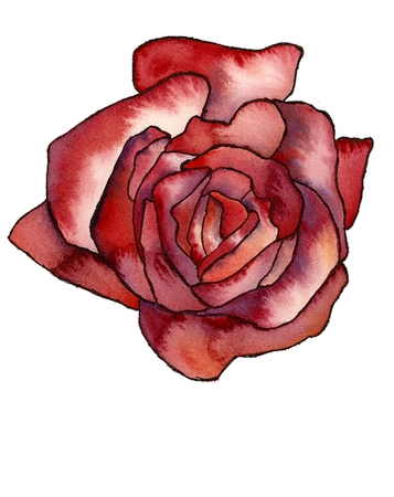 ��õ��ˮ�ʲ廭PNG���ͼ