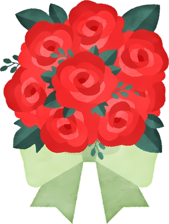 ��˿���廭��õ�廨��PNG���ͼ