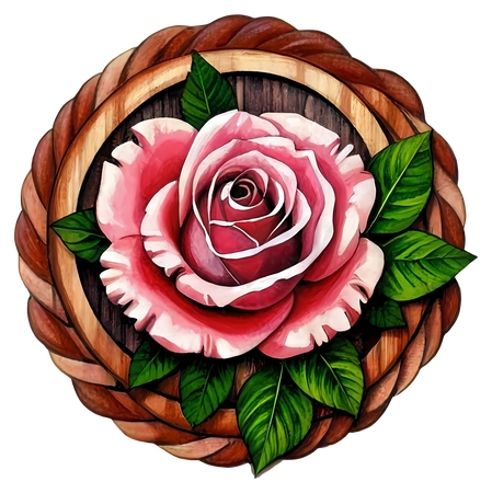 ��Ҷ�ӷ�ɫõ�廨PNG���ͼ