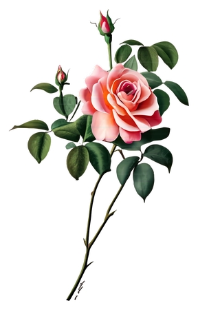 ������������ɫõ�廨��PNG���ͼ