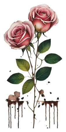 ����Ч����ɫõ�廨PNG���ͼ