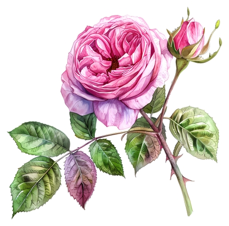 ������ϸ�ڷ�ɫõ�廨��PNG���ͼ