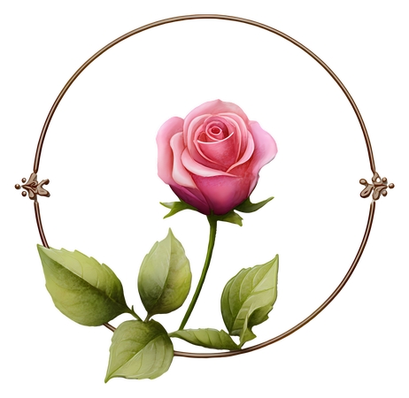 Բ���з�ɫõ�廨PNG���ͼ