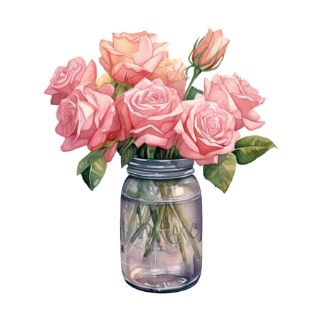 �������з�ɫõ�廨��PNG���ͼ