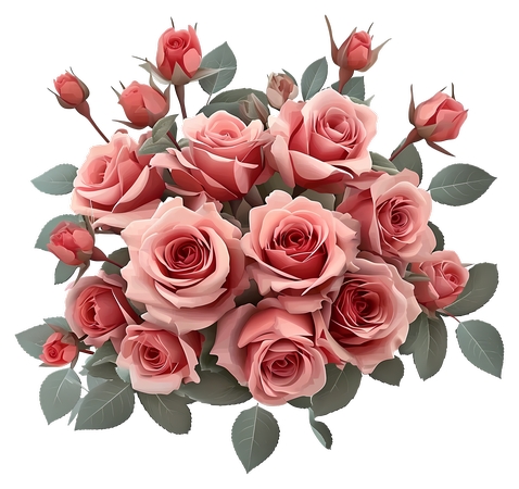 ���ŷ�ɫõ�廨��PNG���ͼ