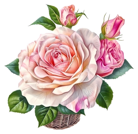 ������ͷ�ɫõ�廨��PNG���ͼ