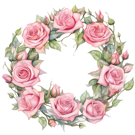 ���ŷ�ɫõ�廨��ˮ�ʲ廭PNG���ͼ