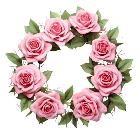 ��ɫõ�廨��װ��PNG���ͼ