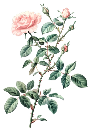 ��Ҷ�ӷ�ɫõ�廨ֲ��ѧ����PNG���ͼ