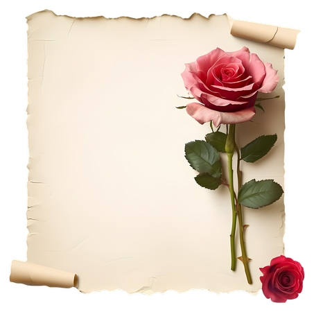 ������Ƥֽ������ɫõ�廨PNG���ͼ