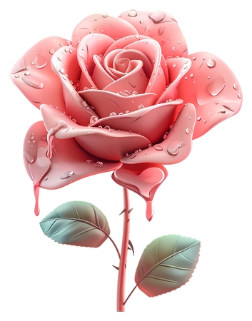 ��¶��������ɫõ�廨PNG���ͼ