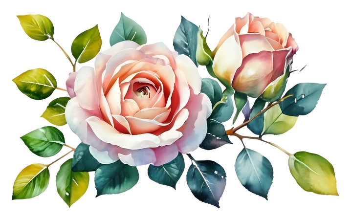 ˮ��������ͷ�ɫõ�廨PNG���ͼ