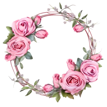 ��ɫõ�廨��ԲȦ�������PNG���ͼ