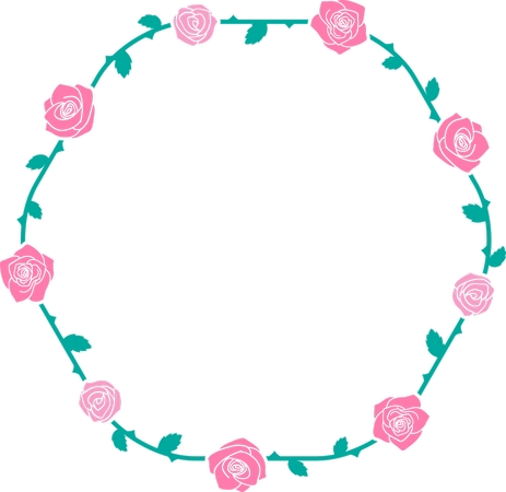 ��ɫõ�廨��ԲȦPNG���ͼ