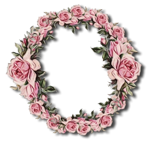 ��ɫõ�廨��Բ�λ���װ��PNG���ͼ
