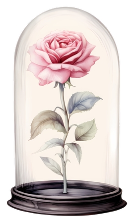 ����Բ���¾��·�ɫõ�廨PNG���ͼ