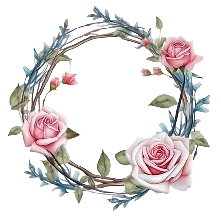 ��װ��ϸ֦����ֲ��ɫõ�廨��PNG���ͼ