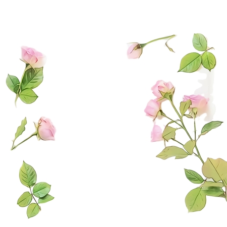 ��Ҷ�ӿ�ܷ�ɫõ�廨װ��PNG���ͼ