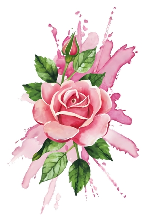 ��ɫˮ��õ�廨�廭PNG���ͼ