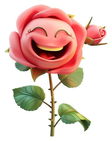 ��Ц��ͨõ�廨�廭PNG���ͼ