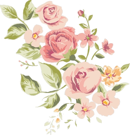 ���ŷ�ɫ����õ�廨����װ��PNG���ͼ